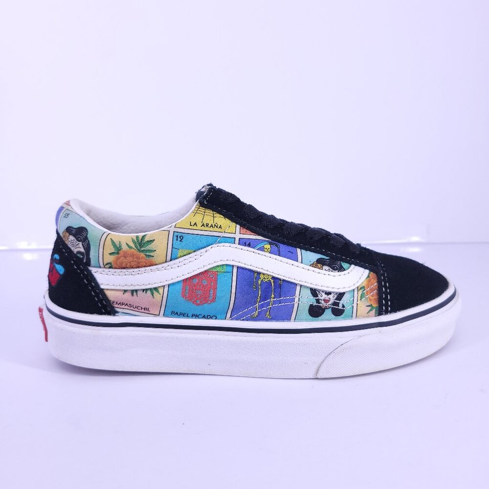 Vans Old Skool Loteria La Calavera Multi True White Women’s Size 5 Men's 3.5